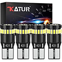 KATUR Bombilla LED 194 168 2825 W5W T10 24-SMD 3014 Conjuntos de Chips Bombillas LED CANBUS Sin Errores para el Domo del…
